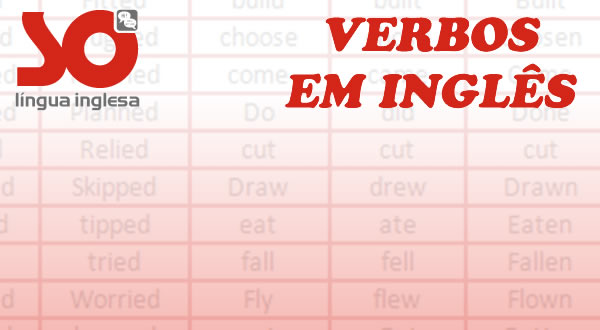 Lista de palavras em inglês verbos irregulares