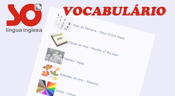 Dias da Semana em Inglês  Vocabulário em inglês, Palavras em